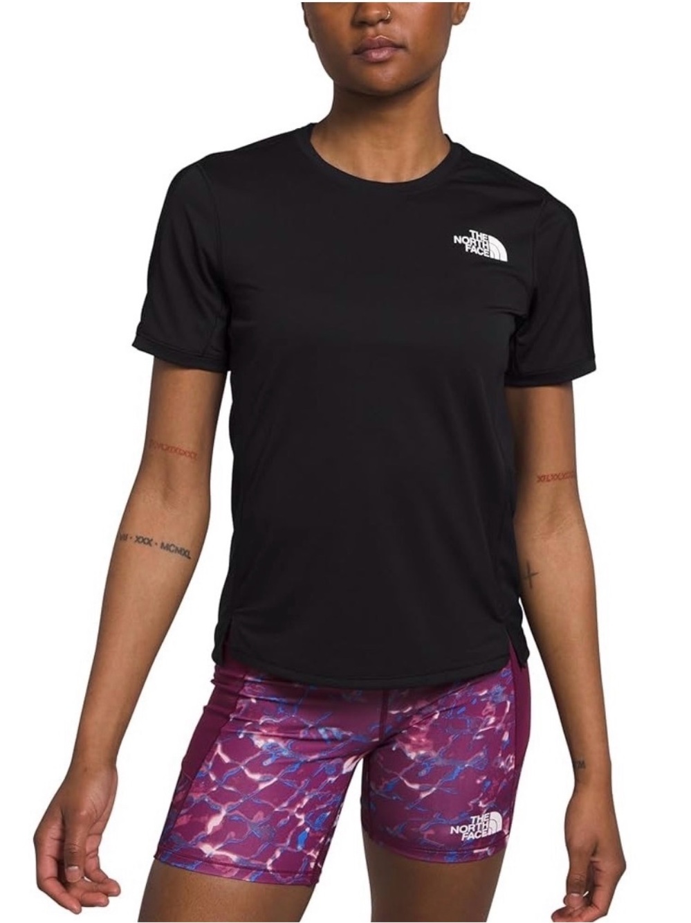 The North Face FlashDry Black Athletic Tee Women’s Medium | Workout Running Top
